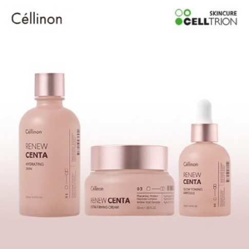 [셀트리온] 셀린온 리뉴센타 광탄력 스킨케어 3종세트(스킨150ml+앰플30ml+크림50ml)