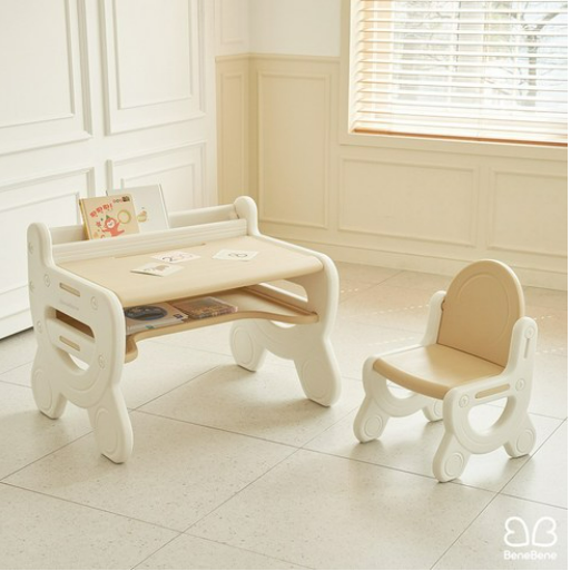 베네베네 유아 테이블 쁘띠 코니 와이드 빅 책상 의자 세트