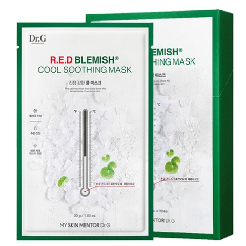 닥터지 닥터지 레드 블레미쉬 쿨 수딩 마스크, 10개입, 1개