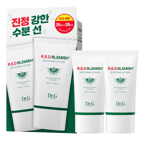 닥터지 레드 블레미쉬 수딩 업 선 35ml + 35ml 듀오 세트 SPF50+ PA++++