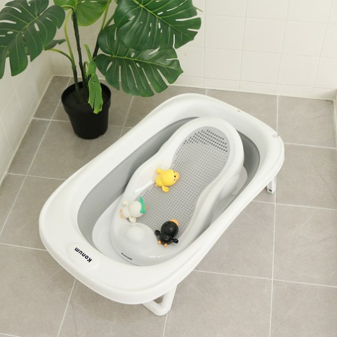 코넘 신생아 싱크대 접이식 아기욕조 풀세트