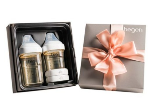 헤겐 젖병 엄마가슴 애착젖병 선물세트 젖병 150ml + 240ml + 캡 2p
