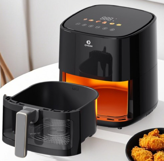 OYEAH 저소음 에어프라이어 5.0L 시각화 대용량